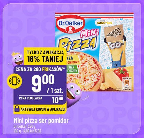 Mini pizza minionki Dr. oetker promocja