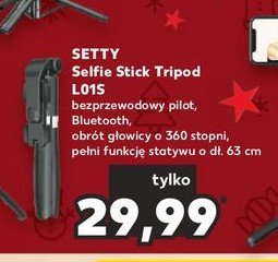 Selfie stick z bluetooth Setty promocja