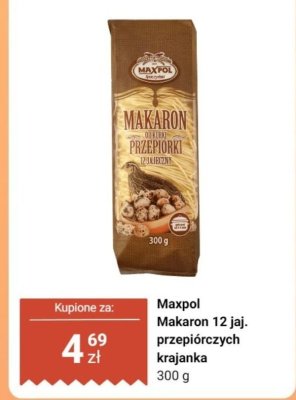 Makaron 12 jaj. przepiórczych krajanka promocja w Dino