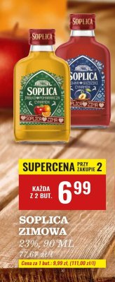 Wódka Soplica jabłko, pomarańcza, cynamon 23% 90 ml promocja w Biedronka