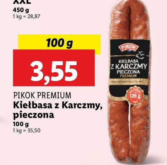 Kiełbasa pieczona z karczmy Pikok promocja