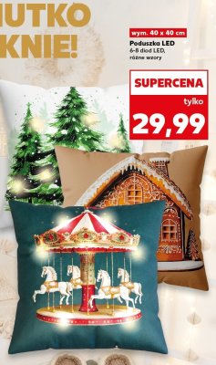 Poduszka LED 6-8 diod LED różne wzory wym. 40 x 40 cm promocja w Kaufland
