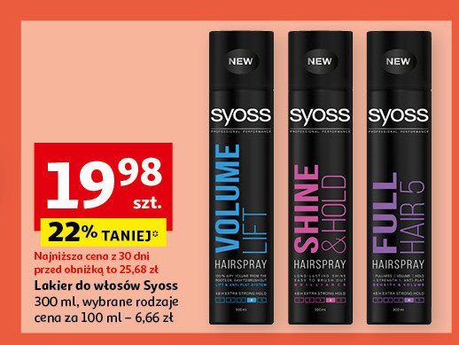 Lakier do włosów Syoss full hair 5 promocja