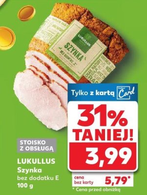 Szynka bez dodatku E promocja w Kaufland
