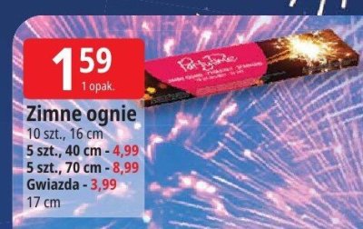 Zimne ognie 10 szt., 16 cm promocja w Leclerc