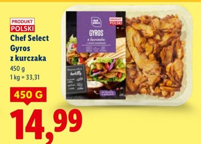 Gyros z kurczaka Chef Select promocja w Lidl