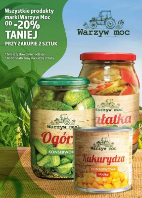Konserwy Warzyw Moc - ogórek konserwowy promocja w Dino