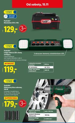 Parkside® Akumulator 20 V, 4 Ah promocja w Lidl