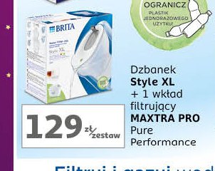 Zestaw dzbanek style cool 2.4 l błękitny + wkład maxtra 1 szt BRITA FILL&ENJOY STYLE promocja