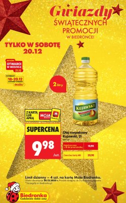 Olej rzepakowy 2 l promocja w Biedronka