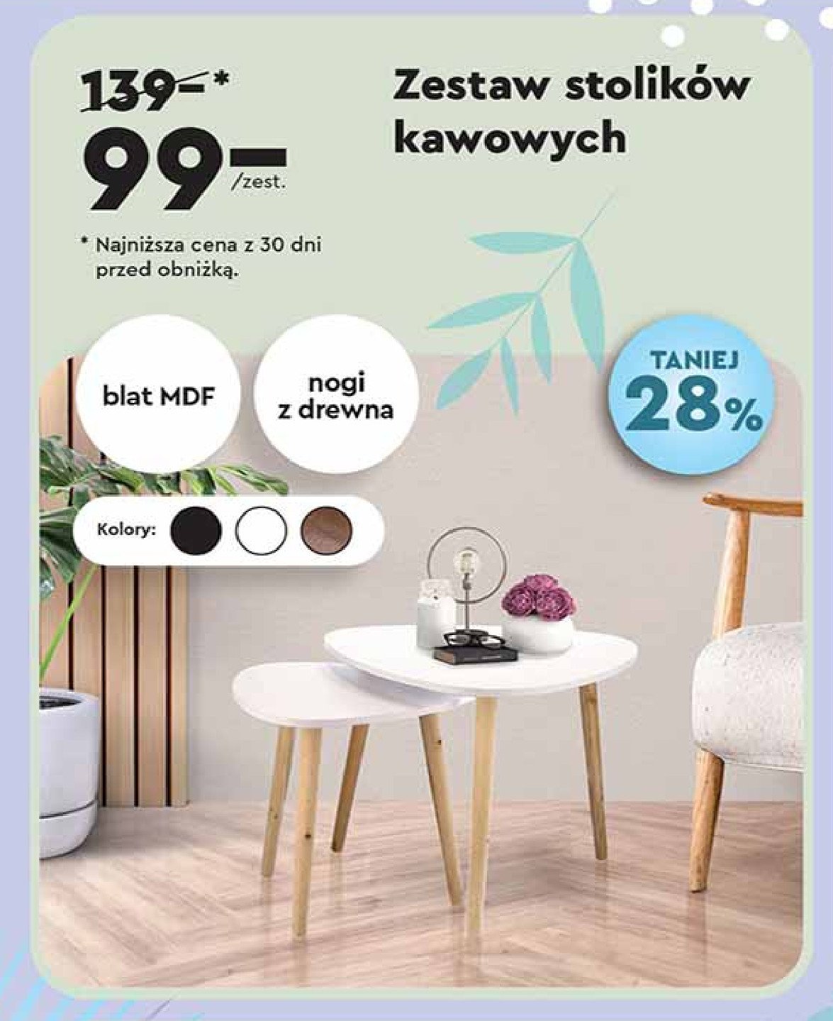 Zestaw stolików kawowych promocja