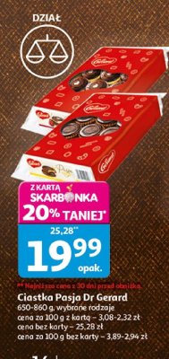 Ciastka Pasja de G茅rard, 650-860 g, wybrane rodzaje promocja w Auchan