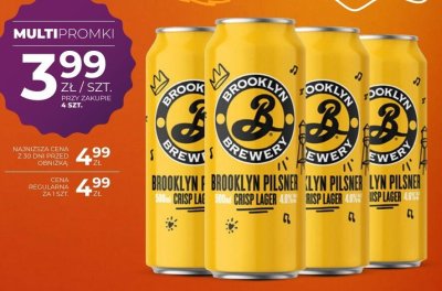 Piwo Brooklyn Pilsner Crisp Lager 0,5 l promocja w Duży Ben