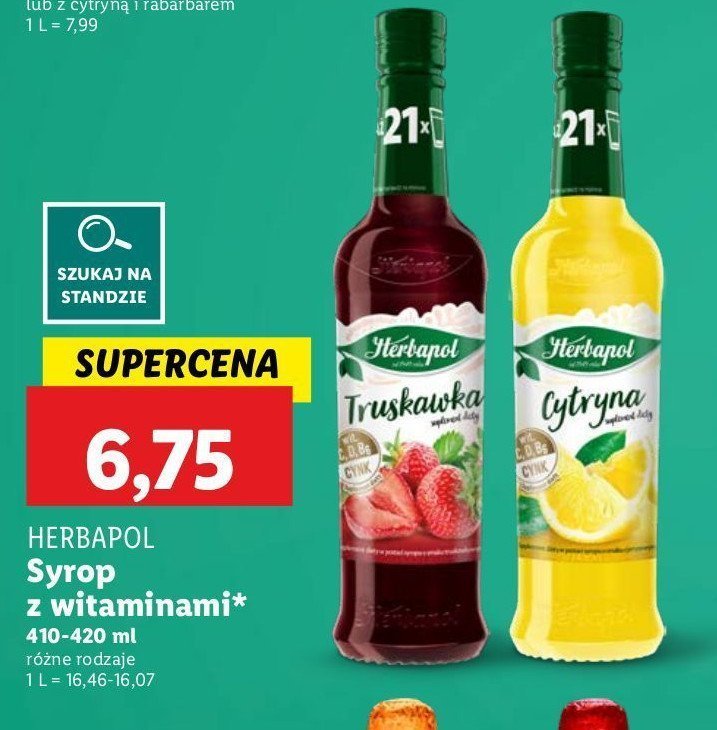 Syrop cytrynowy Herbapol promocja