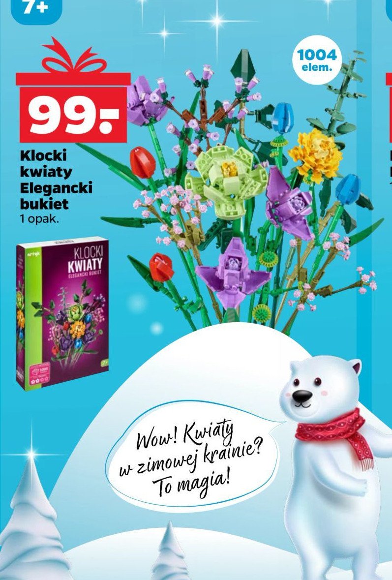 Klocki kwiaty Artyk promocja w Netto