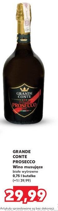 Wino GRANDE CONTE PROSECCO EXTRA DRY promocja