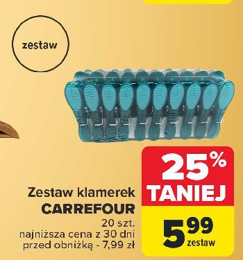 Zestaw klamerek Carrefour promocja w Carrefour Market