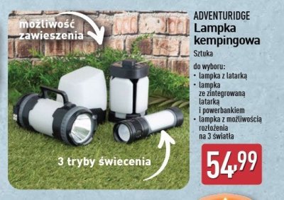 Lampka kempingowa ze zintegrowaną latarką i powerbankiem ADVENTURIDGE promocja