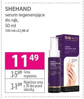 Serum regenerujące do dłoni Shehand promocja