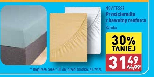 Prześcieradło renforce 90-100 x 200 cm Novitesse promocja