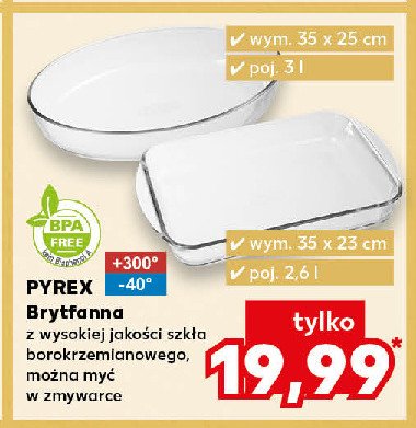 Brytfanna owalna 3 l Pyrex promocja