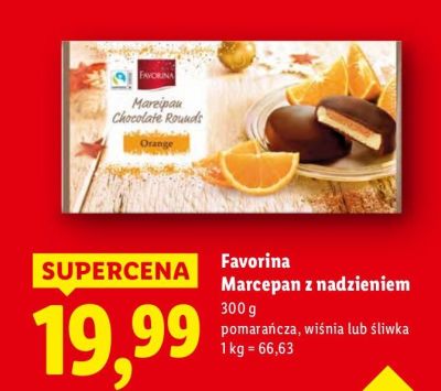 Marcepan z nadzieniem wiśnia  promocja w Lidl