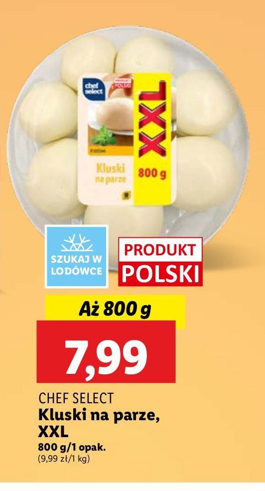 Kluski na parze Chef select promocja