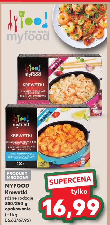 Krewetka z masłem cytrynowym z chilli Myfood promocja w Kaufland