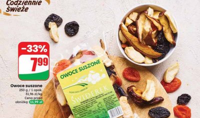 Owoce suszone promocja w Dino