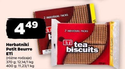 Herbatniki Petit Beurre, różne rodzaje promocja w Netto