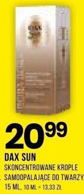 Skoncentrowane krople samoopalające DAX SUN promocja w Drogerie Natura