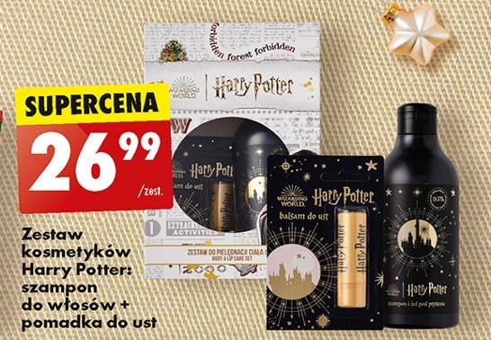 Zestaw w pudełku: szampon do włosów 400 ml + pomadka do ust Wizarding world harry potter promocja