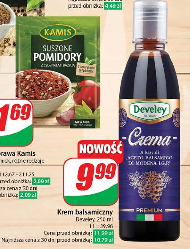 Krem balsamiczny Develey promocja w Dino