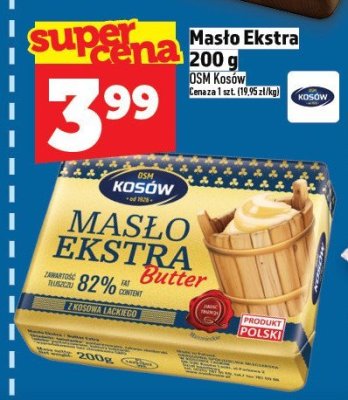 Masło ekstra 200 g OSM Kosów promocja w TOPAZ