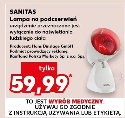 Lampa na podczerwień promocja w Kaufland