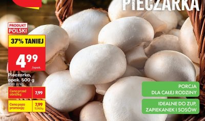 Pieczarka Królowa Stołu, opak. 500 g promocja w Biedronka