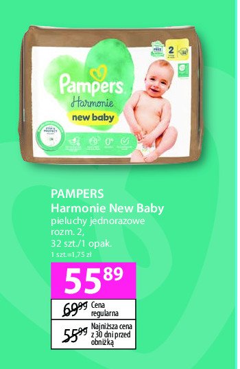 Pieluchy 2 PAMPERS HARMONIE promocja