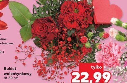 Bukiet walentynkowy 50 cm promocja