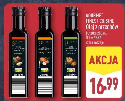 Olej z orzechów różne rodzaje promocja w Aldi