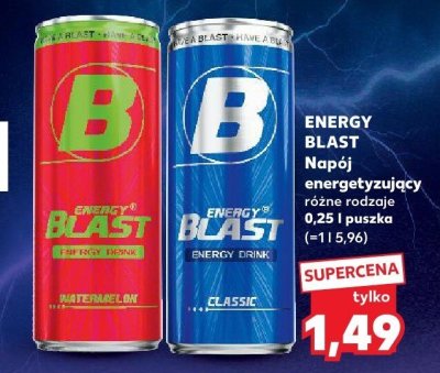 Napój energetyczny ENERGY BLAST różne rodzaje promocja w Kaufland