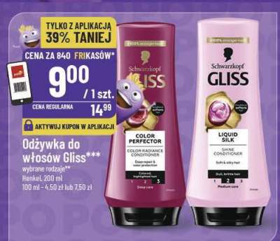 Odżywka do włosów Gliss promocja w POLOmarket