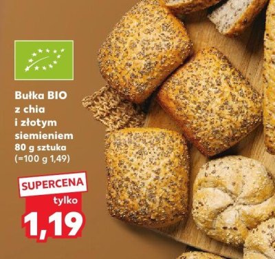 Bułka BIO z chia i złotym siemieniem promocja w Kaufland
