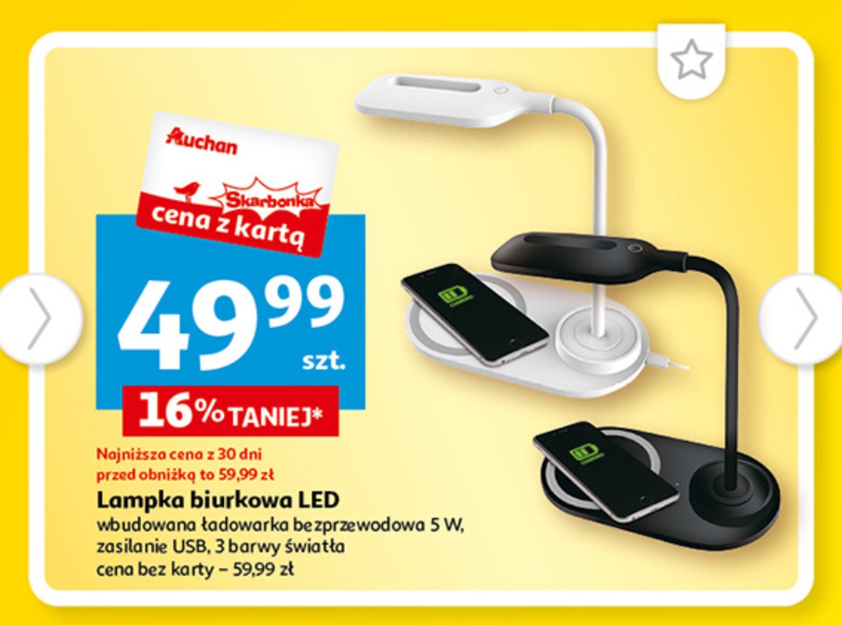 Lampa biurkowa led promocja