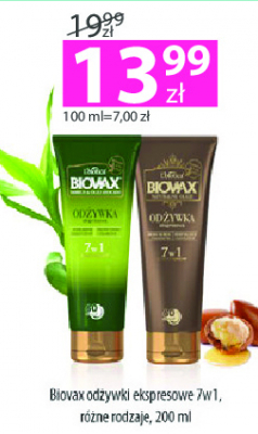 Od偶ywka do w艂os贸w bb 60 sekund Biovax argan makadamia kokos promocja