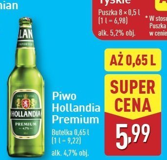 Piwo Hollandia promocja w Aldi