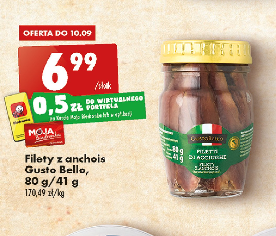 Filety z anchois Gustobello promocje