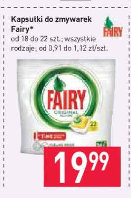 Kapsułki do zmywarek lemon Fairy promocja