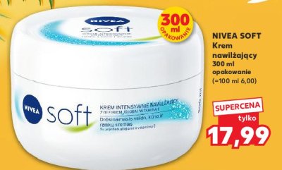 Krem do twarzy i ciała intensywnie nawilżający Nivea soft promocja
