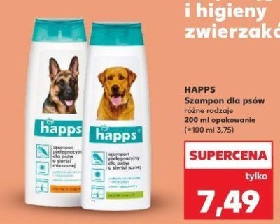 Szampon dla psa dla sierści jasnej HAPPS promocja