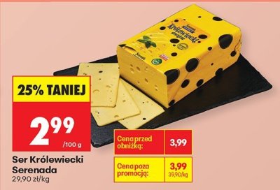 Ser Królowiecki  promocja w Biedronka